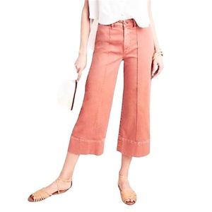 Anthropologie Wide Leg Capri Chino. Size 12